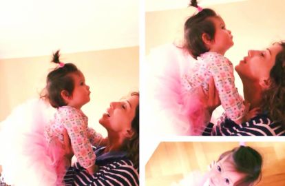 ნინი ბადურაშვილის შვილს ბალერინობას უწინასწარმეტყველებენ