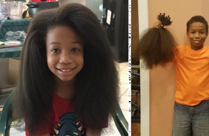 ამ 8 წლის ბიჭუნამ თმები გაიზარდა და სიმსივნით დაავადებული ბავშვებისთვის პარიკების მაღაზიაში ჩააბარა