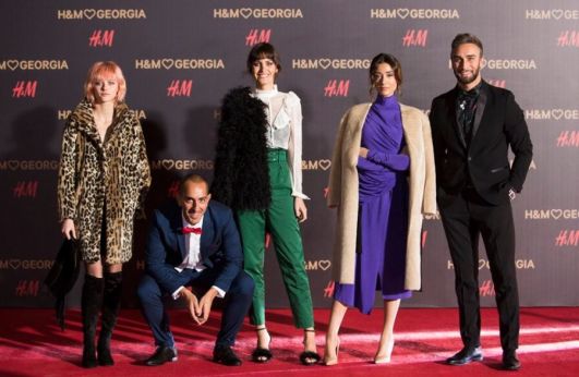 ცნობილი ადამიანები "H&M"-ის მაღაზიის გახსნაზე